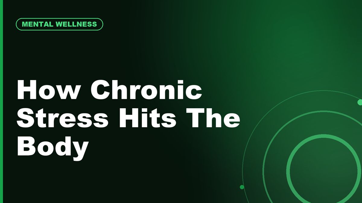 Stress and the Body: How Chronic Stress Affects Sleep, Food, and Energy