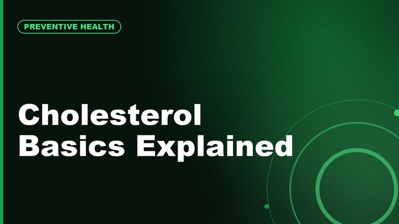 Cholesterol Basics: LDL, HDL, Triglycerides, and What Lifestyle Can Influence